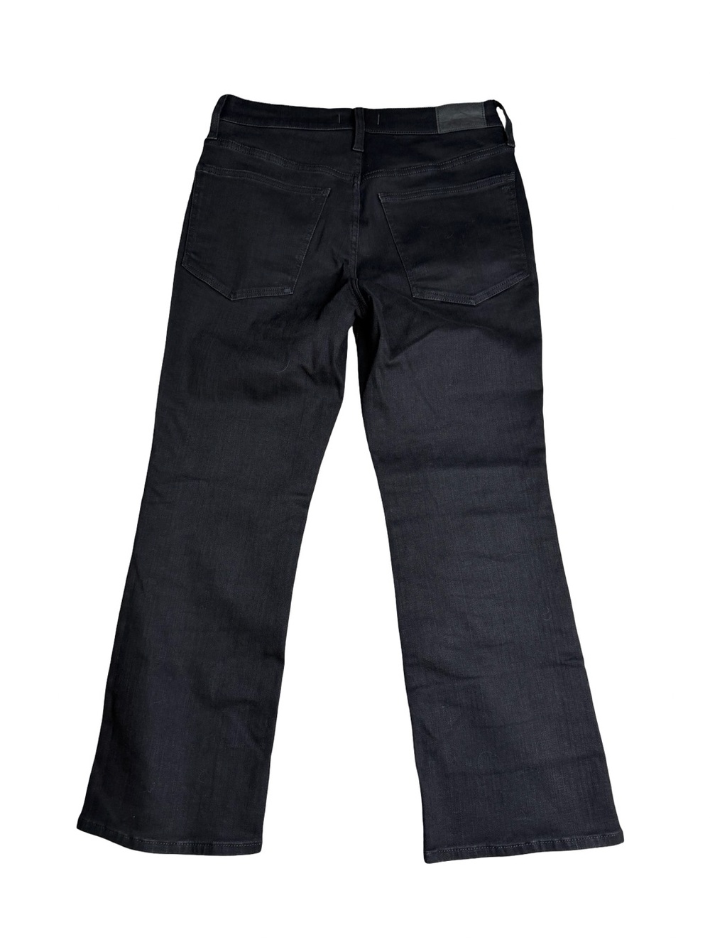 Madewell Black Mid-Wise Kick Out Jeans - Women's Wide Leg Denim Sz. 30 - Picture 2 of 5